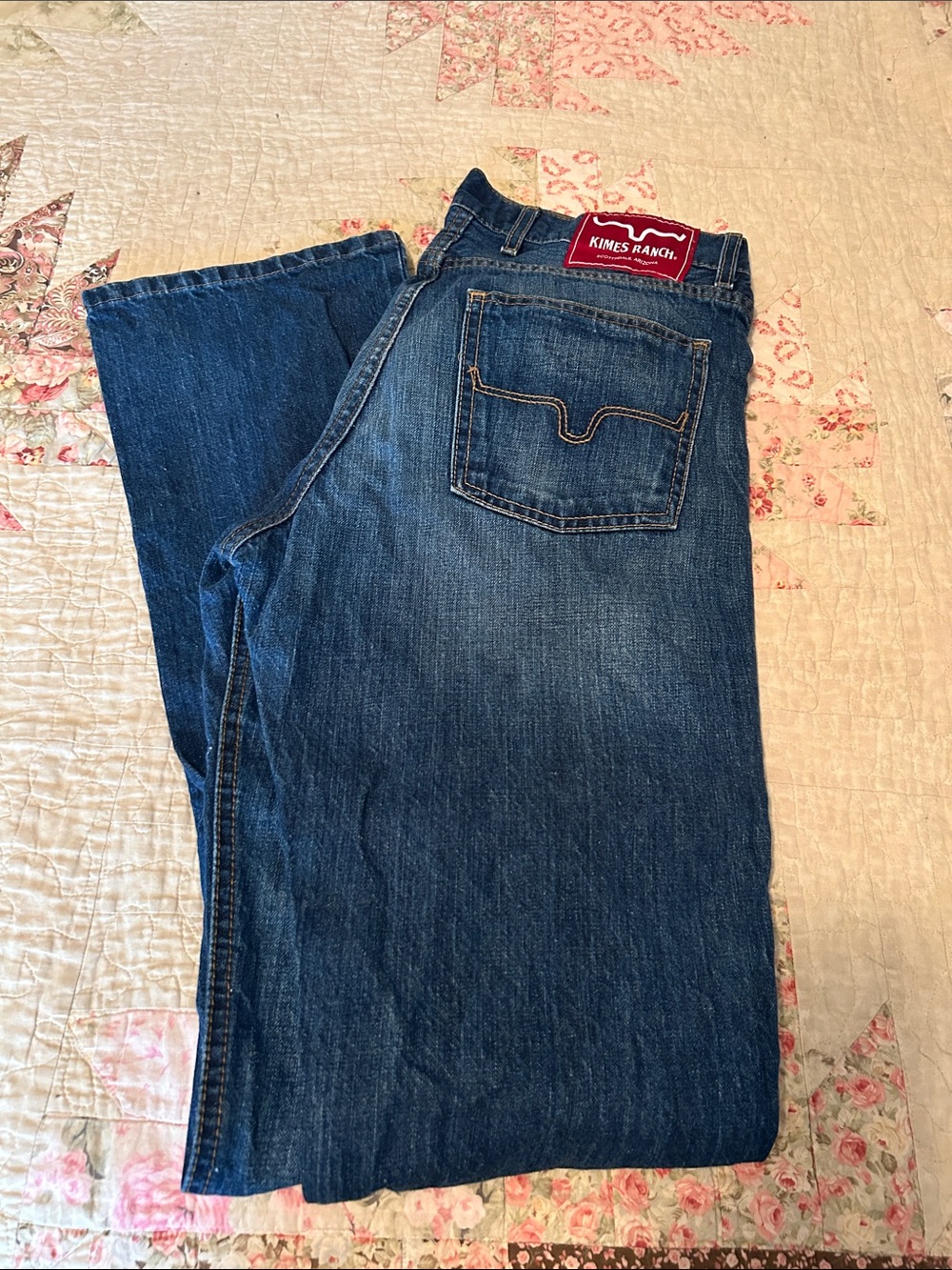 Kimes Ranch Men’s Dark Blue Bootcut Jeans